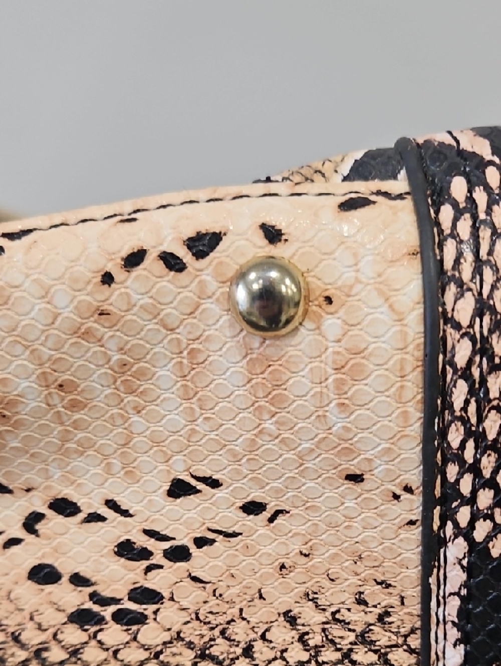 Coach Python-embossed leather Satchel - Picture 8 of 9